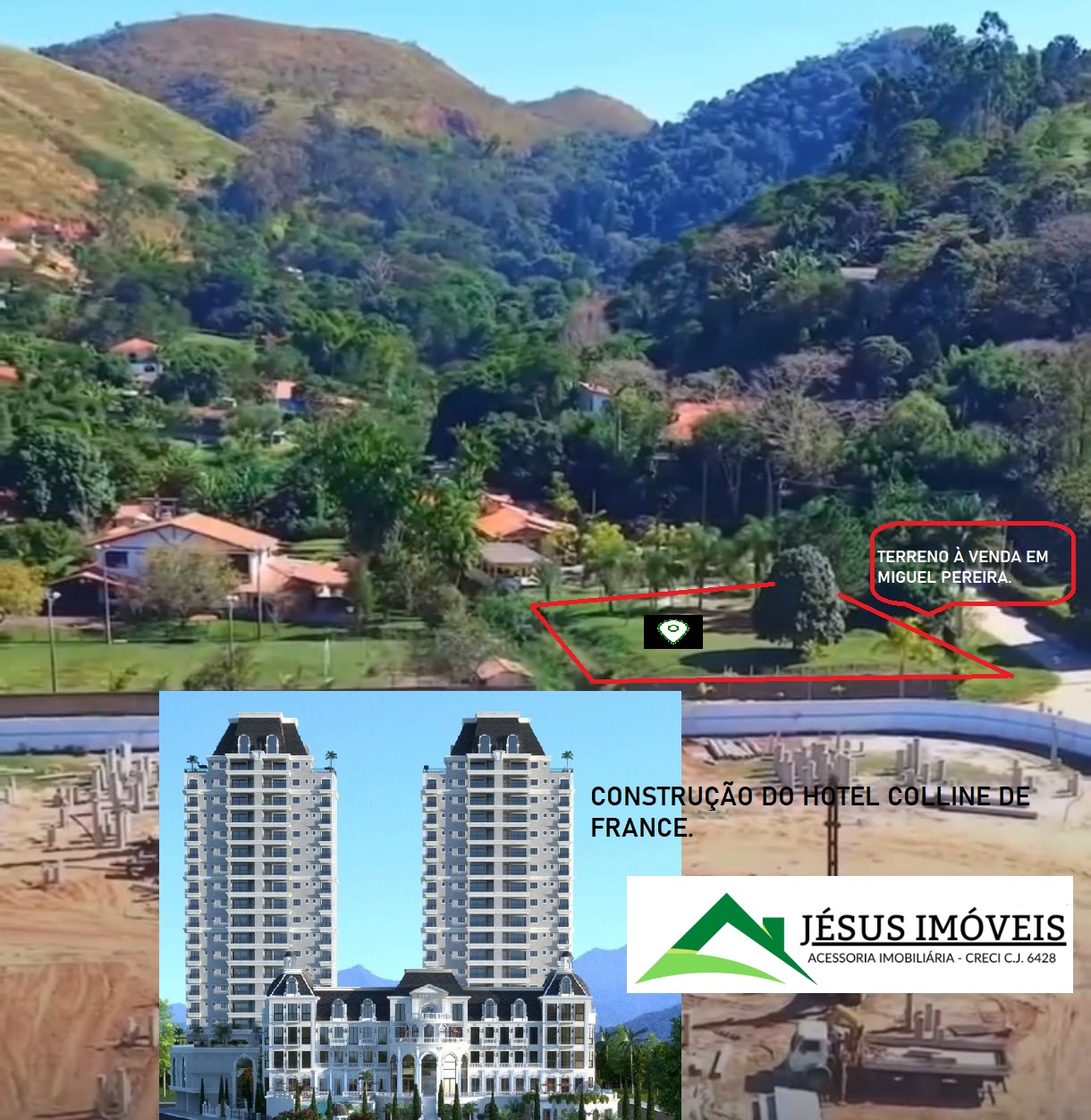ÁREA COMERCIAL E RESIDENCIAL EM MIGUEL PEREIRA